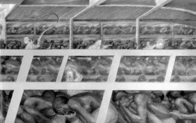 Slaves were shipped along the Middle Passage of Triangular Trade.