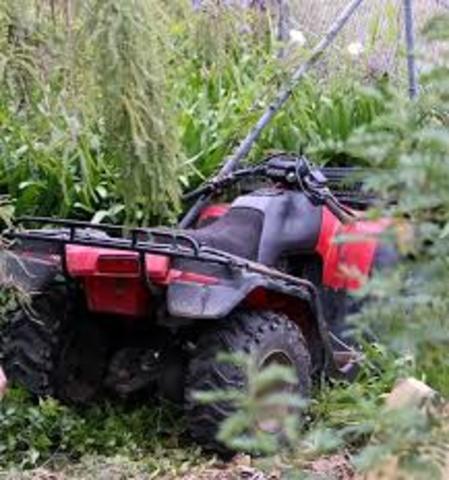 My first time driving a Quad and my first accident with a quad