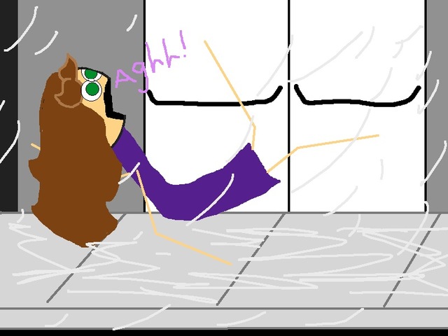 Falling out the window