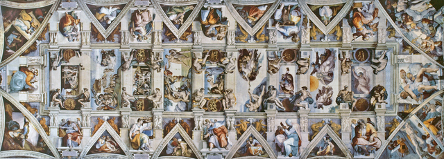 Michelangelo begins painting Sistine Chapel