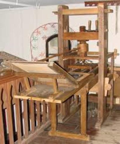 Johannes Gutenberg - printing press