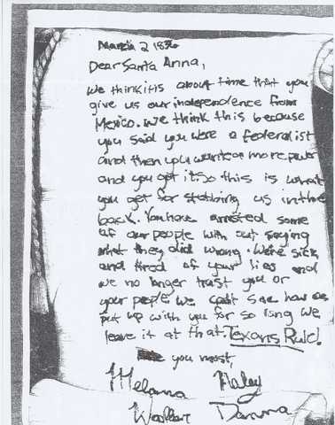 Texas decies to declare independence or not