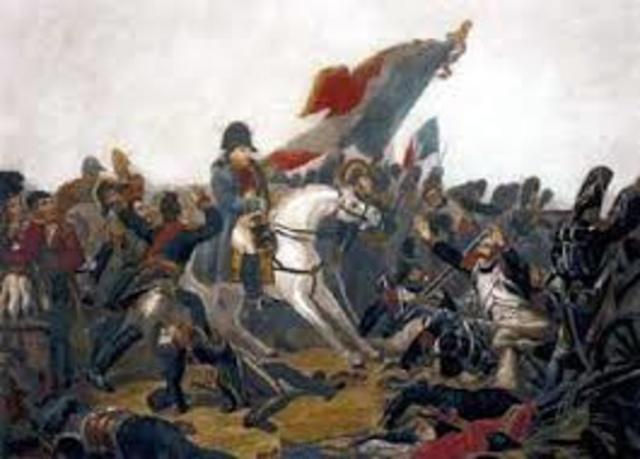 Napoleon defeated at Waterloo