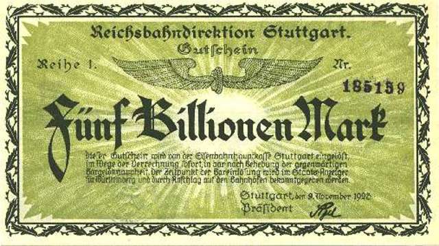 $1 = 4,200,000,000,000 German Mark