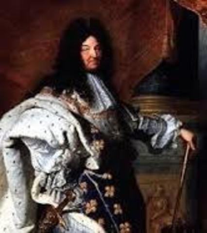 Louis XIV becomes king of france