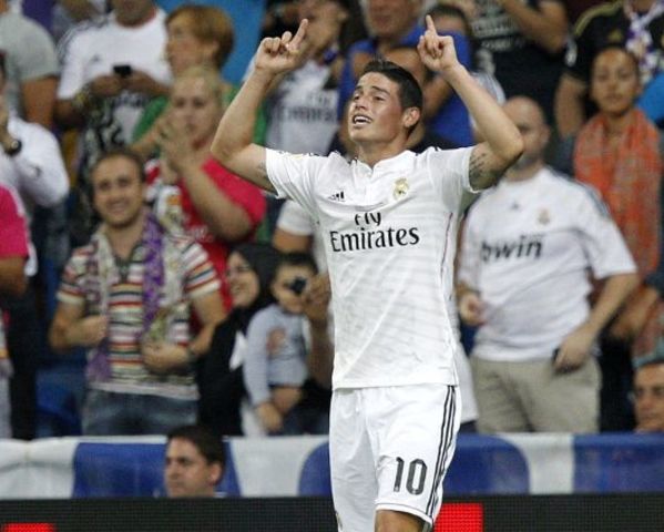 primer gol de james en el real