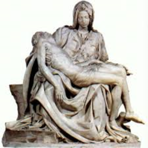 michelangelo sculpted the pieta.