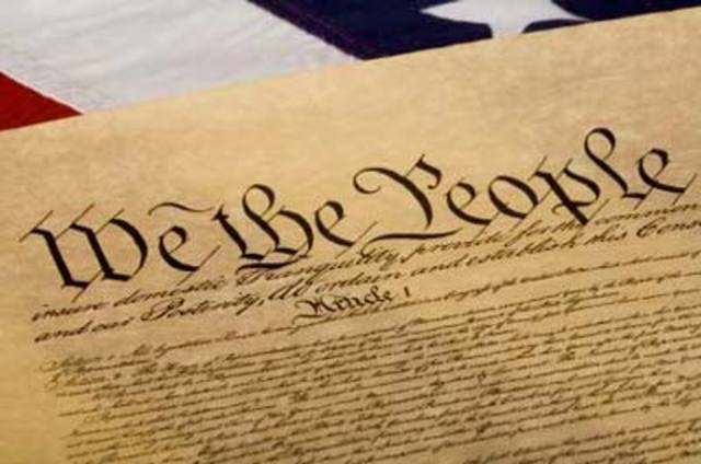 U.S. Constitution is ratified