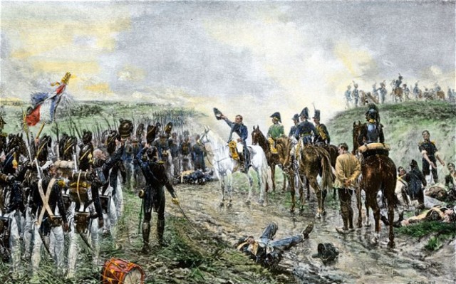 Napoleon defeated at waterloo