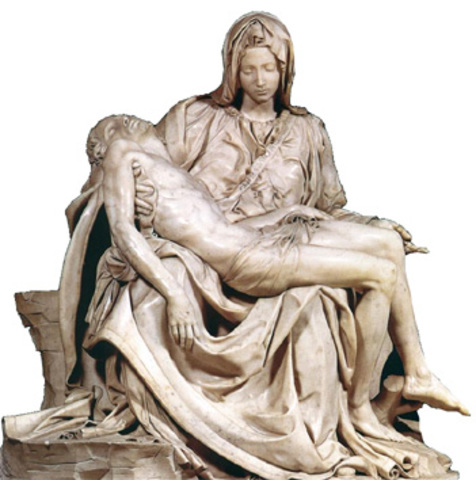 Michelangelo sculpted the Pieta.