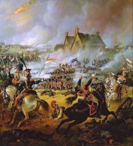 Napoleon Defeated at Waterloo