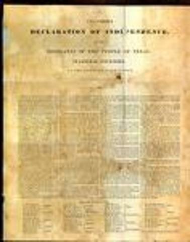 Texas Declaration of Independence was signed