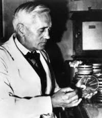 Alexander Fleming discovers penicillin
