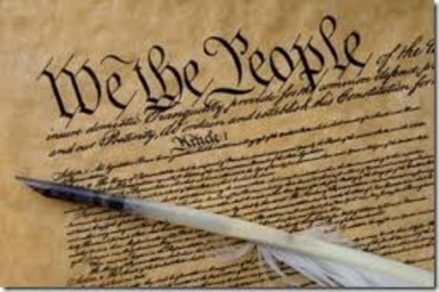 U.S. Constitution is ratified