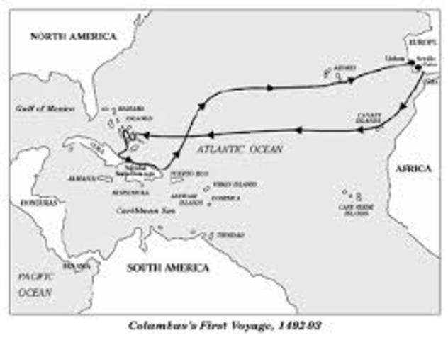 1st voyage of Columbus