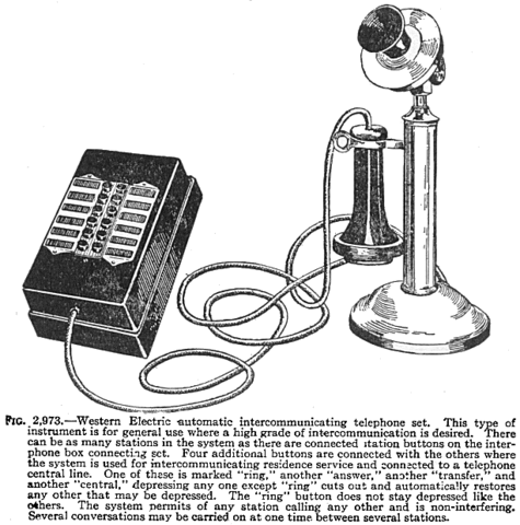 First Non-Electrical Telephone