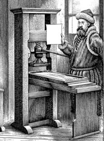 Printing press is invinted