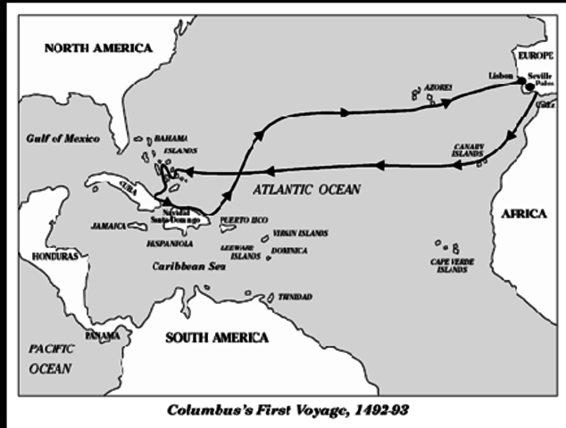 1st Voyage of cloumbus