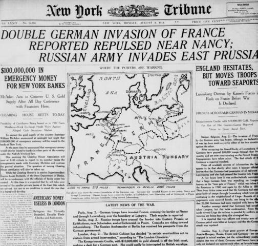 Германия объявляет войну Франции