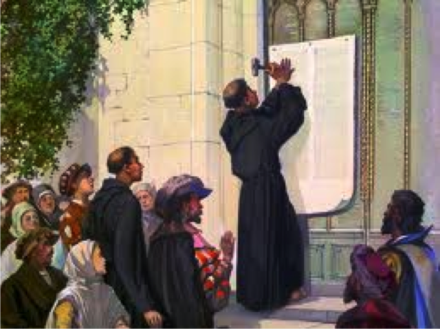 Martin Luther nails his 95 Thesis
