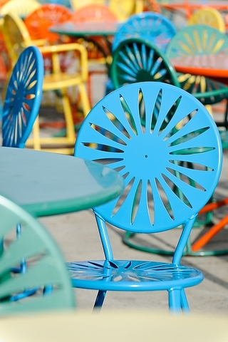 Mendota Blue Chairs