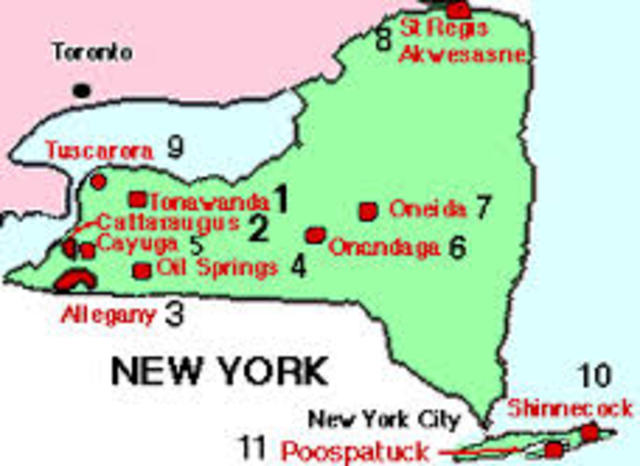 Current borders of The Shinnecock Reservation established