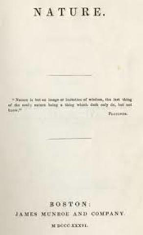 Essay "Nature" published by his mentor Ralph Waldo Emerson