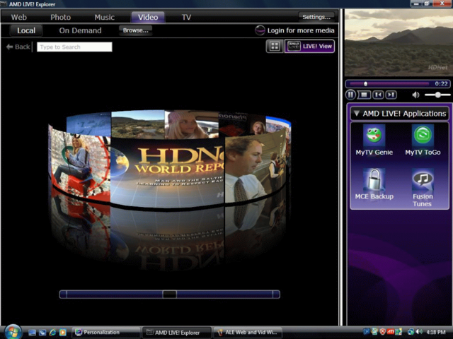 Explorador AMD LIVE!