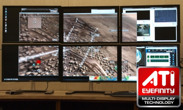 AMD revela la tecnología de pantallas múltiples ATI Eyefinity,