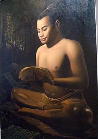 King Jayavarman comes to power as a devaraja (or god-king)