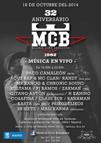 Concierto 32 aniversario Madrid City Breakers