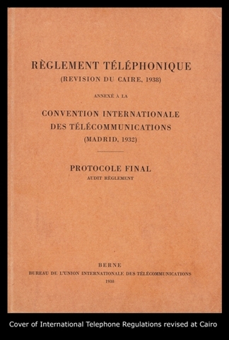 1ª "International Telegraph and Telephone Conference" (Cairo)