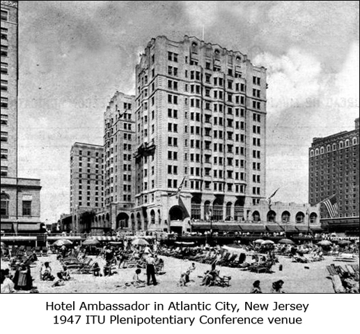 1ª "International Telecommunications Conference" (Atlantic City, USA)