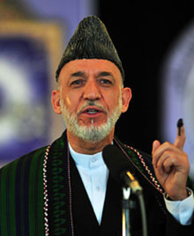Hamid Karzai Elected Chairmen of an Interim Government