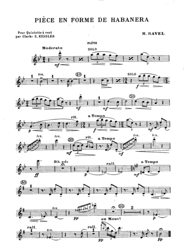 Ravel compone "Habanera"