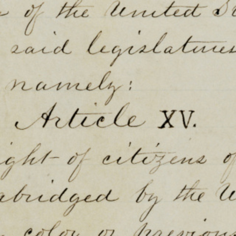 Fifteenth Amendment U.S. Constitution