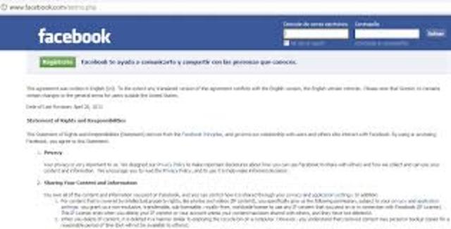 Mi primera vez en  las redes sociales