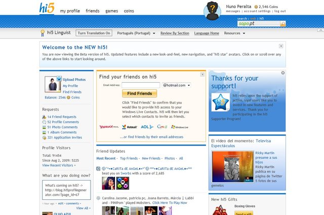 Mi primera vez en Hi5 (Pilar Correa)