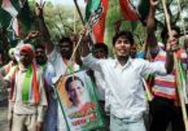 Congrss Party win in gerneral elections.