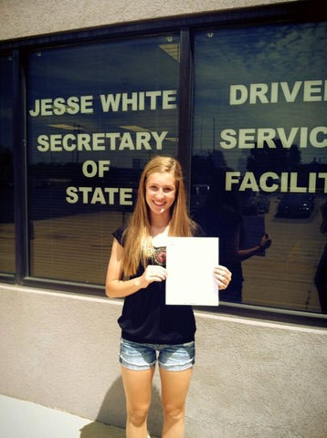 Recebí mi permiso de los conductores