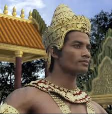 the rain of king Suryavarman I commenced.