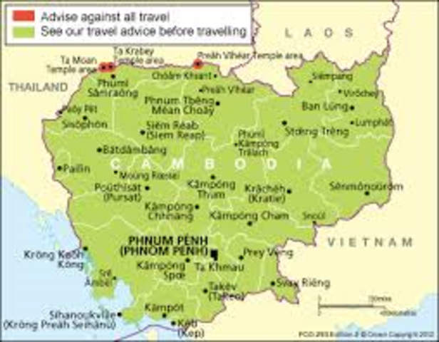 King Yasovarman 1 took over modern day Cambodia