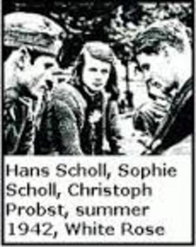 Senden des zweiten Flugblättern