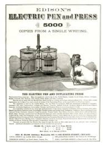 Invents the first version of a copy machine