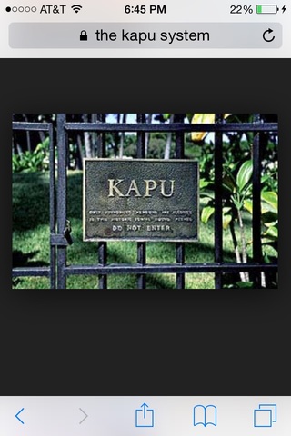 King Kamehameha Banned Kapu System