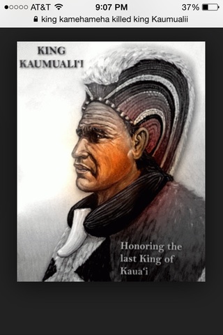 King Kamehameha Killed King Kaumualii