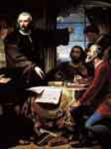 Proposición a los Reyes Católicos para su expedición a las Indias