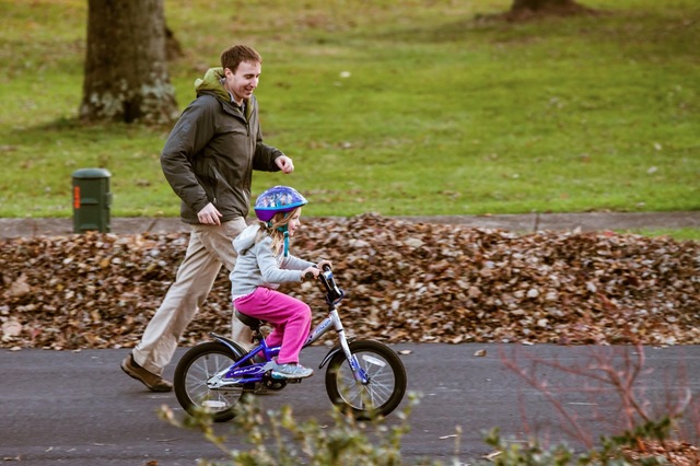 Aprendí a montar en bicicleta