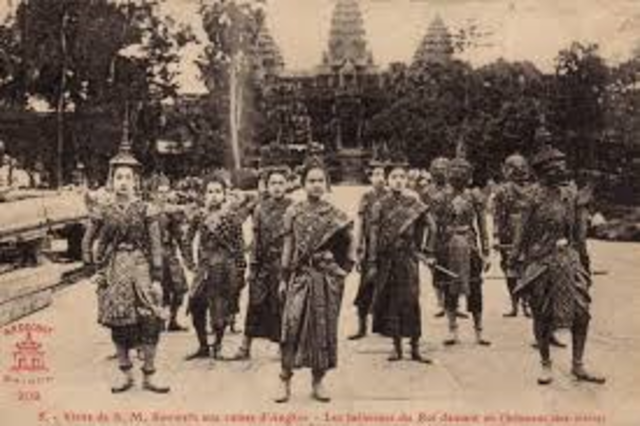 thai attacked and kills khmer king