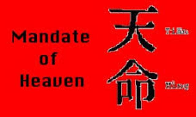 Mandate of Heaven ( 1045 - 771 B.C.E)